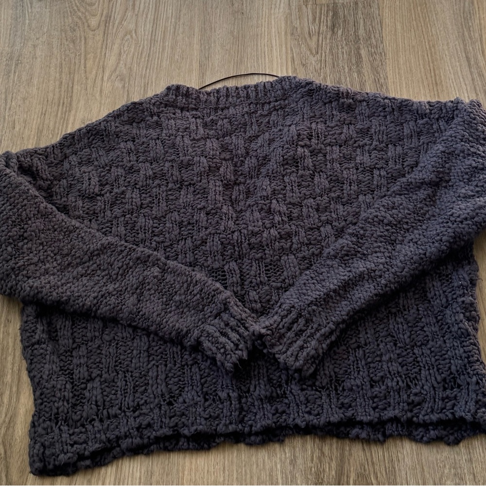 FREE PEOPLE Josephine Pullover In Charcoal Gray Medium - Picture 7 of 7